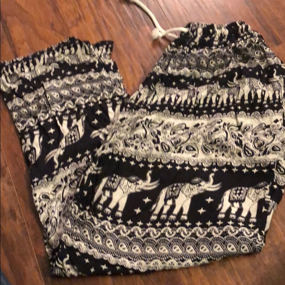 Drawstring elephant pants
